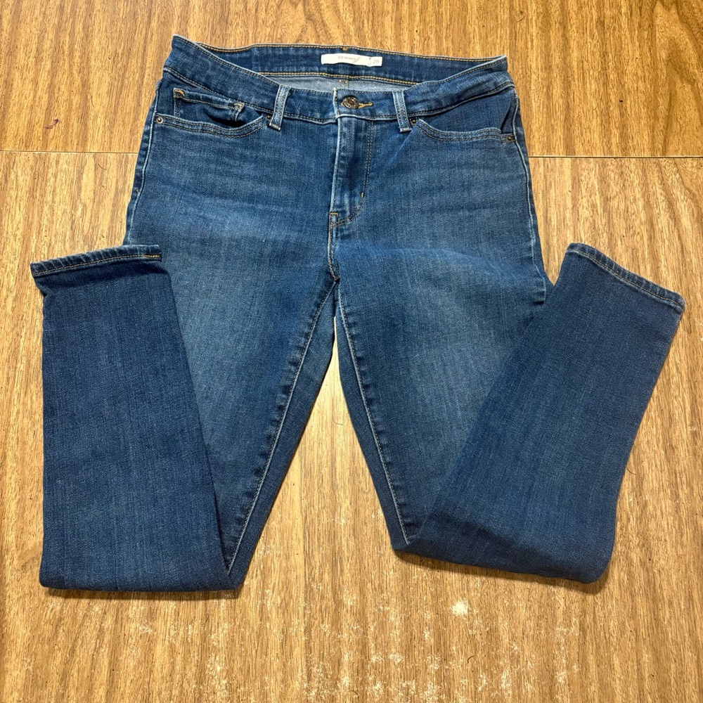 Levi's Women's Dark Blue Skinny Jeans 711